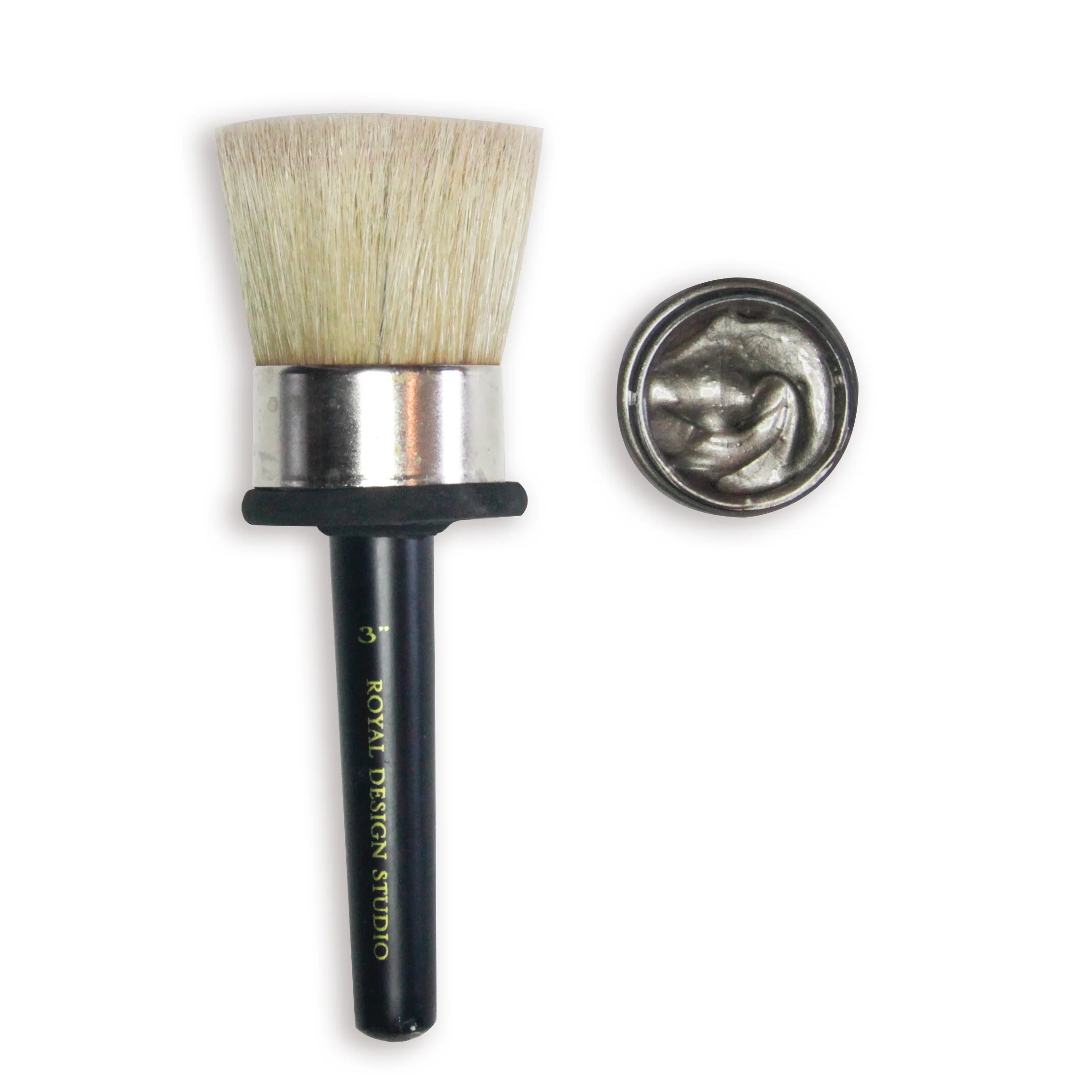 3" Stencil Brush and 8oz Stencil Creme Bundle - Image 3