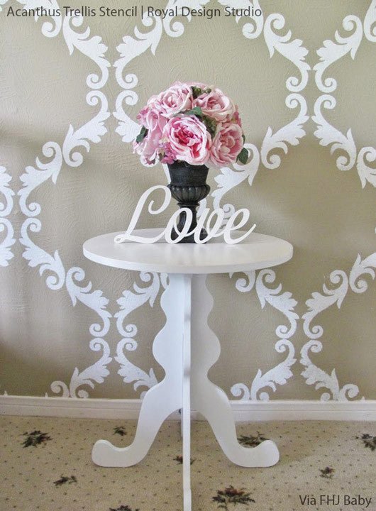 Acanthus Trellis Wall Stencil - Image 12