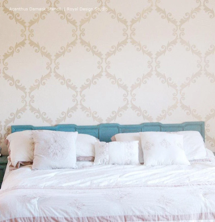 Acanthus Trellis Wall Stencil - Image 29