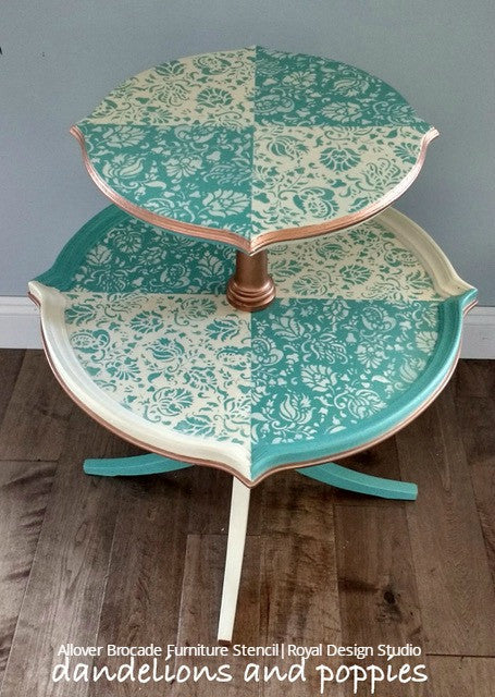 Allover Brocade Furniture Stencil - Image 5