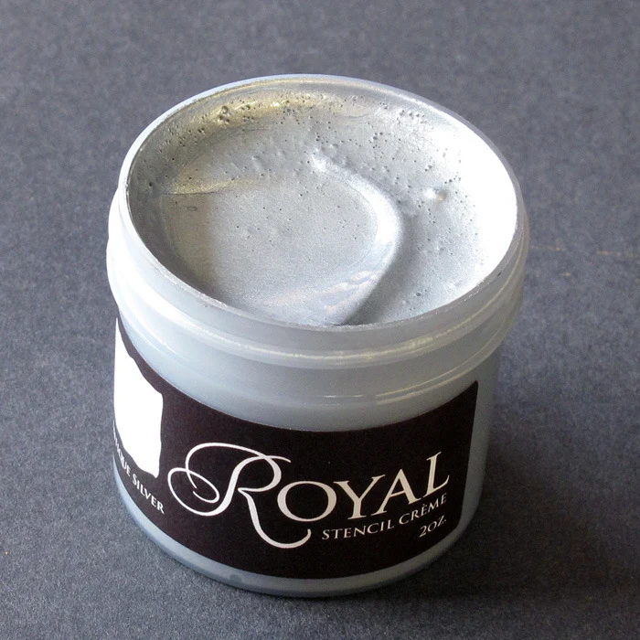 Antique Silver Stencil Creme