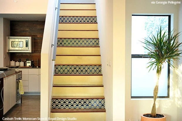 Casbah Trellis Moroccan Furniture Stencil - Image 6