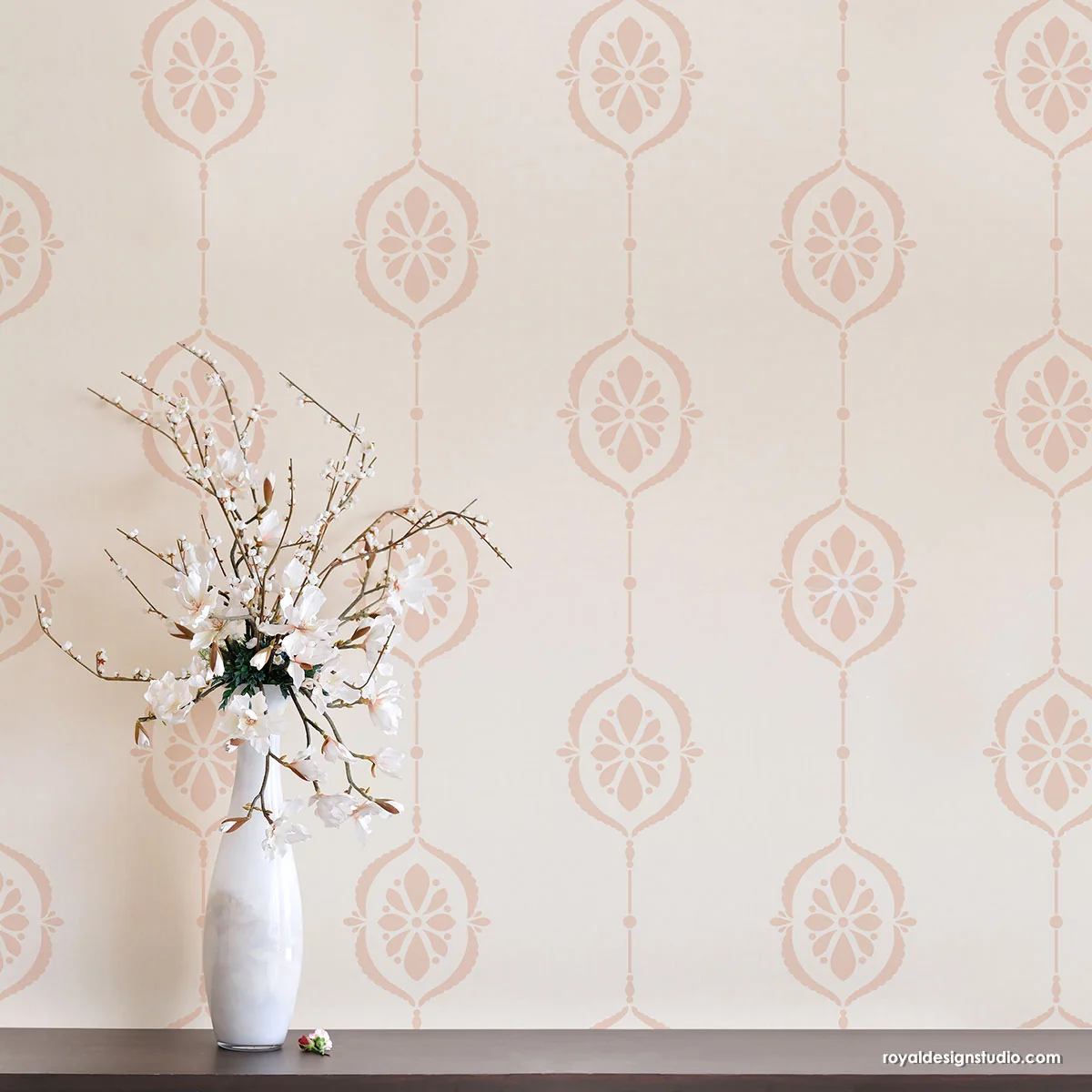 Chatelaine Stripes Wall Stencil - Image 9