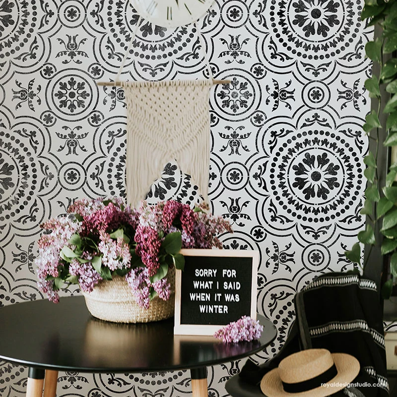 Chatsworth Tile Stencil - Image 4