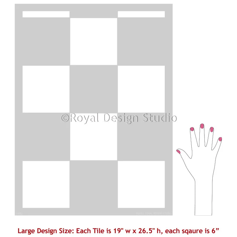 Check It Out Tile Stencil - Image 8