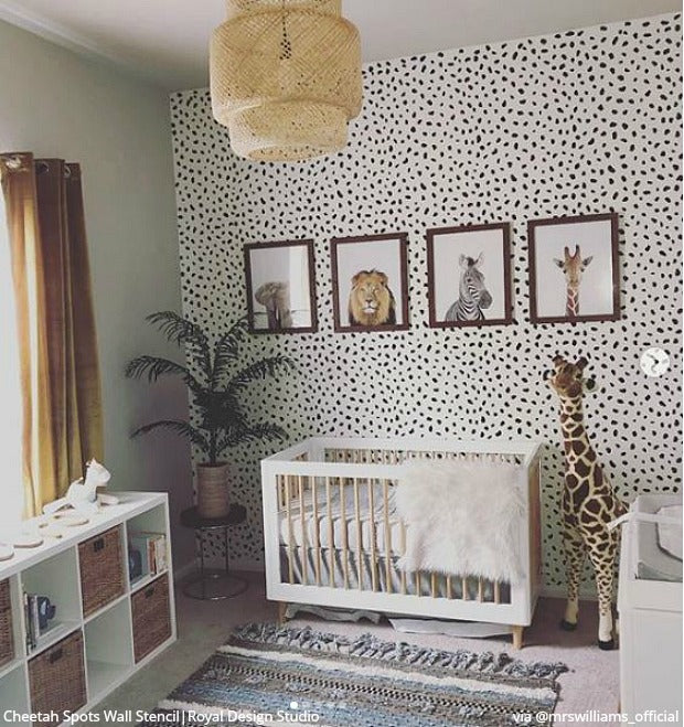 Cheetah Spots Wall Stencil - Image 10