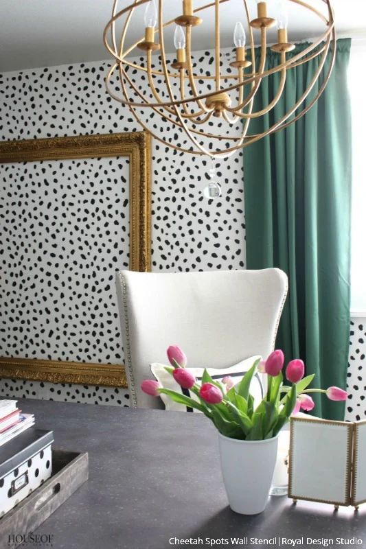 Cheetah Spots Wall Stencil - Image 11