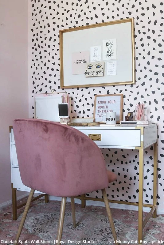 Cheetah Spots Wall Stencil - Image 13