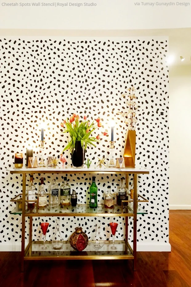 Cheetah Spots Wall Stencil - Image 17