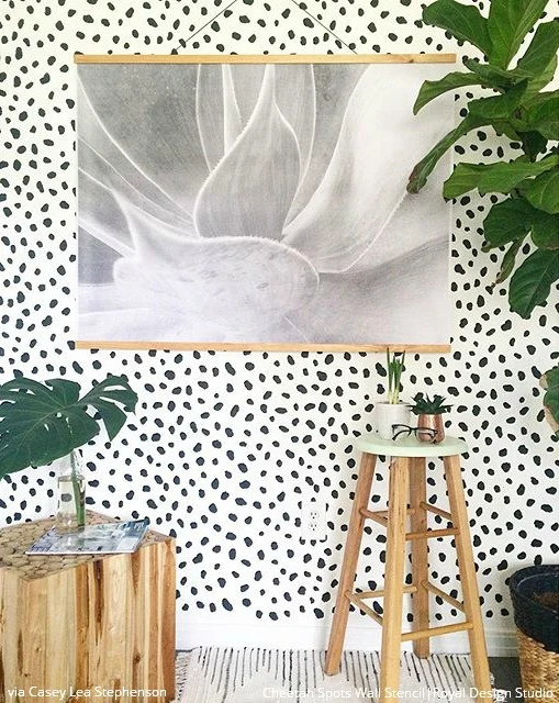 Cheetah Spots Wall Stencil - Image 18