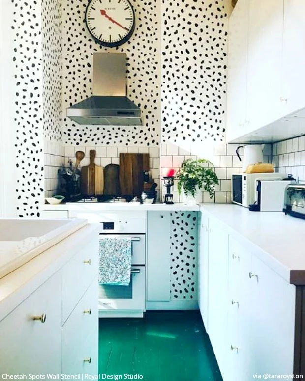 Cheetah Spots Wall Stencil - Image 19