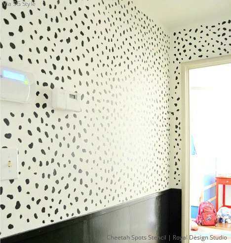 Cheetah Spots Wall Stencil - Image 26