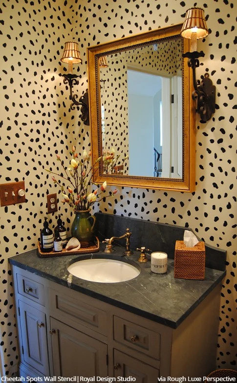 Cheetah Spots Wall Stencil - Image 27