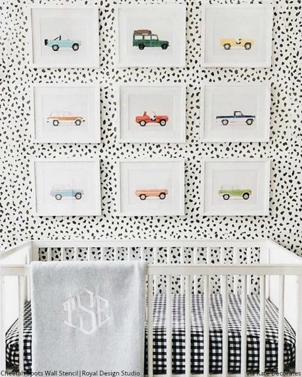 Cheetah Spots Wall Stencil - Image 28