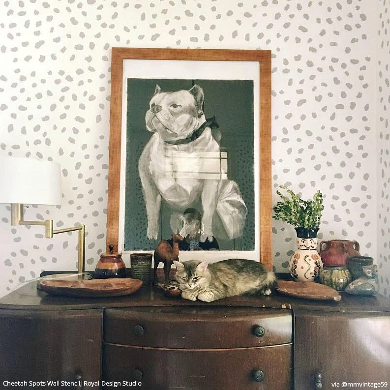 Cheetah Spots Wall Stencil - Image 32