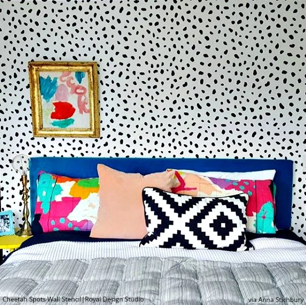 Cheetah Spots Wall Stencil - Image 34