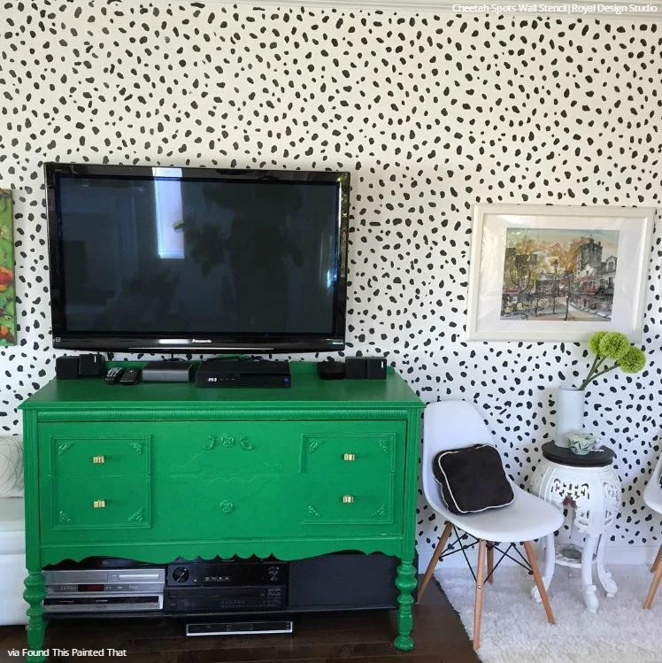 Cheetah Spots Wall Stencil - Image 36