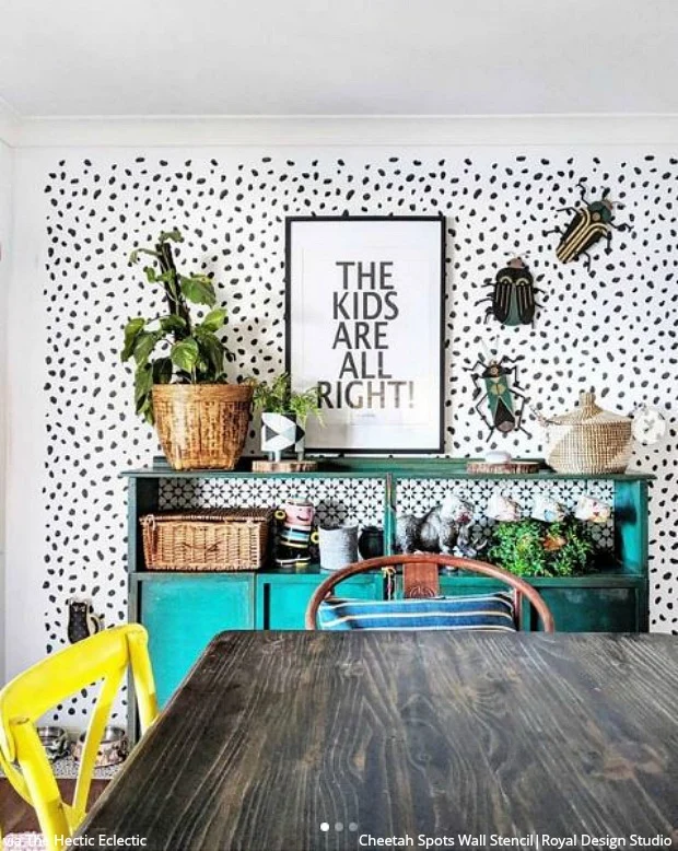 Cheetah Spots Wall Stencil - Image 4