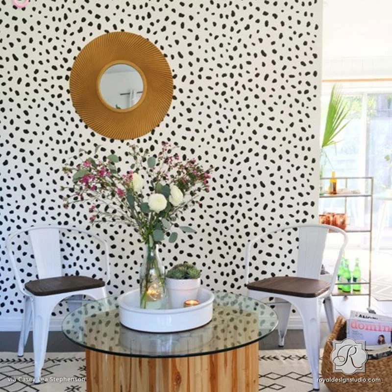 Cheetah Spots Wall Stencil - Image 5