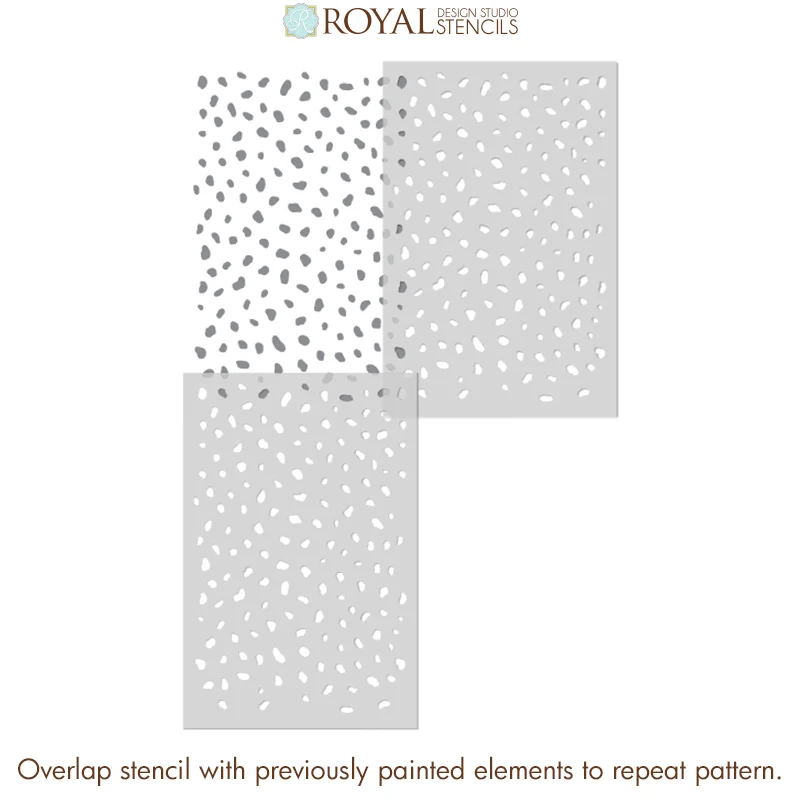Cheetah Spots Wall Stencil - Image 7