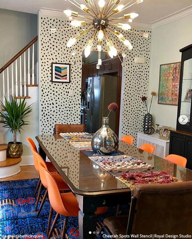 Cheetah Spots Wall Stencil - Image 8
