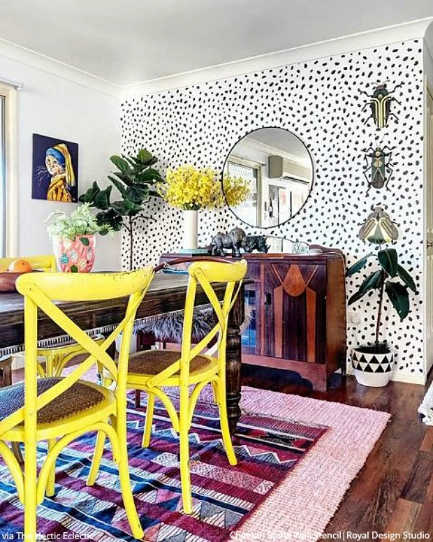 Cheetah Spots Wall Stencil - Image 9