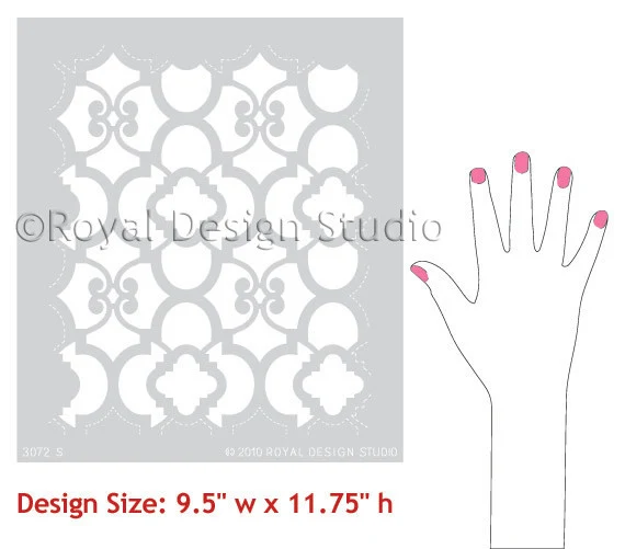 Chez Ali Moroccan Furniture Stencil - Image 3