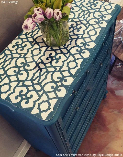 Chez Sheik Moroccan Furniture Stencil - Image 7