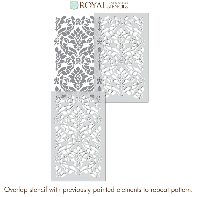 Classic Damask Stencil - Image 5