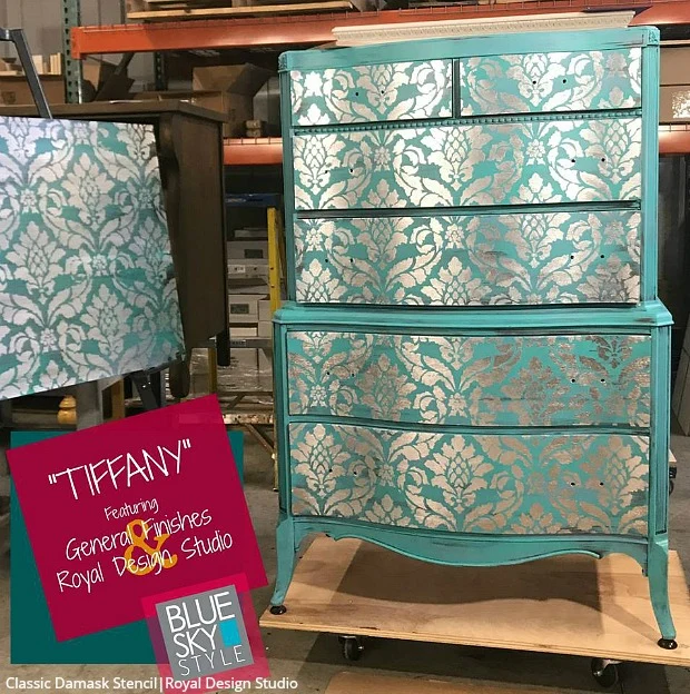 Classic Damask Stencil - Image 9
