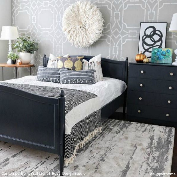 Contempo Trellis Wall Stencil - Image 6
