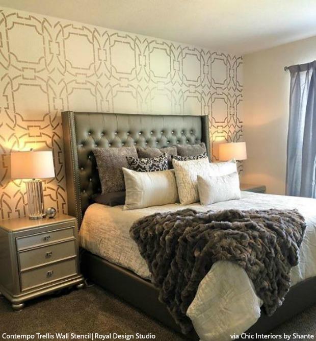 Contempo Trellis Wall Stencil - Image 9
