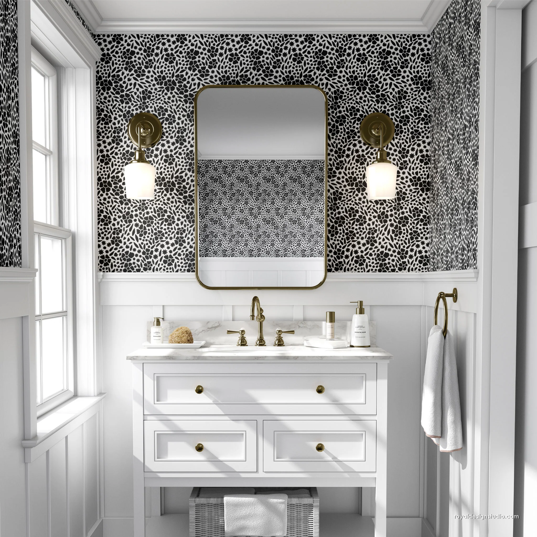 Ditsy Floral Wall Stencil - Image 3