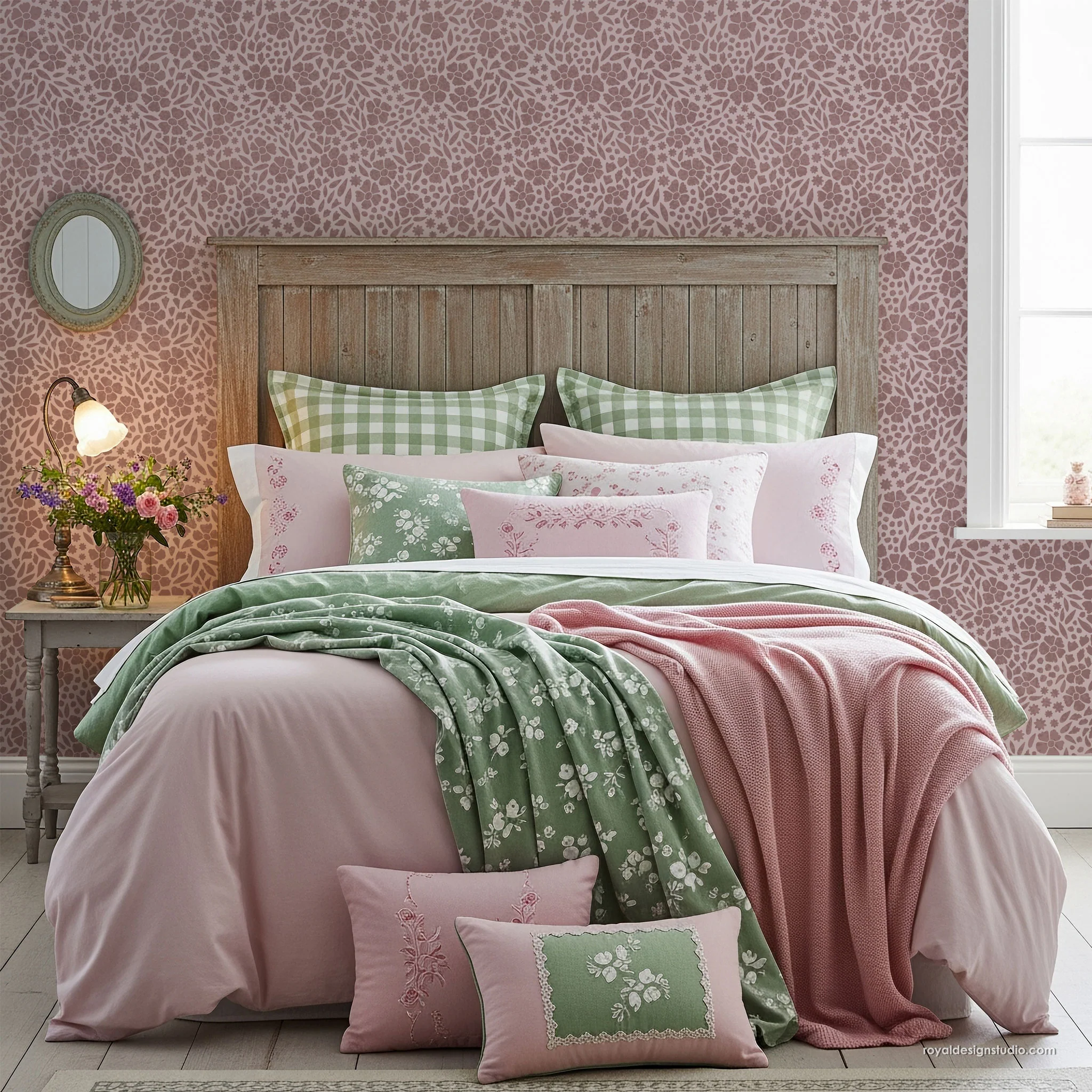 Ditsy Floral Wall Stencil - Image 4