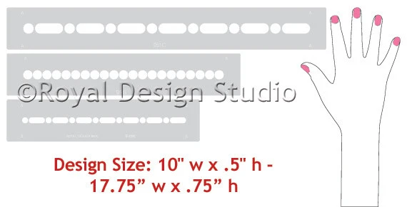 Easy Beaded Molding Furniture Stencil - Image 2
