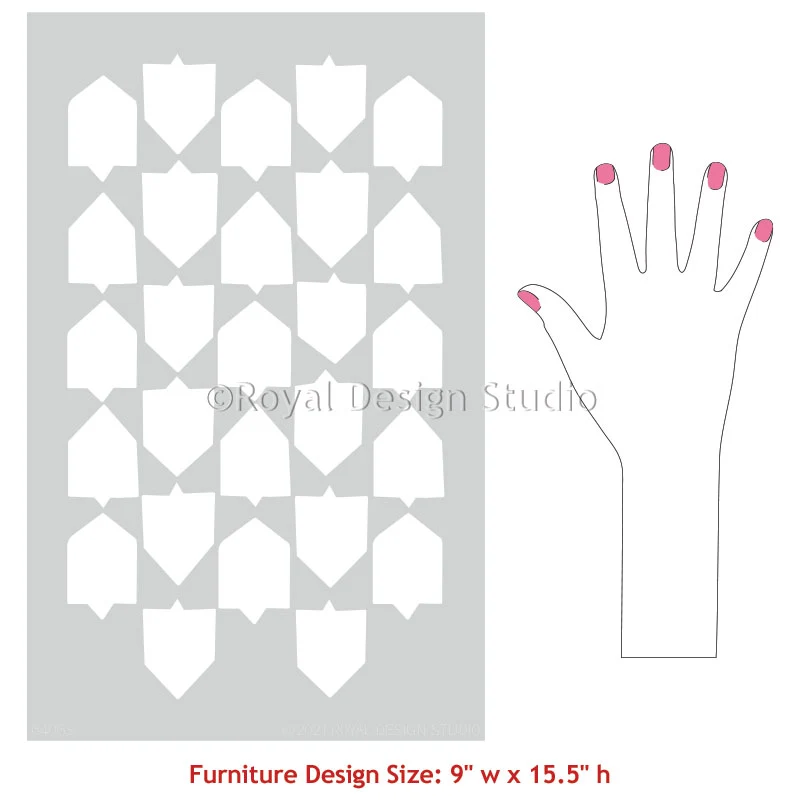 Emblematic Furniture Stencil - Image 3