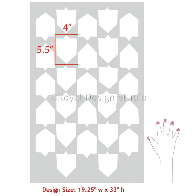 Emblematic Wall Stencil - Image 3