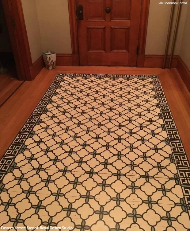 Endless Circles Lattice Moroccan Stencil - Image 12