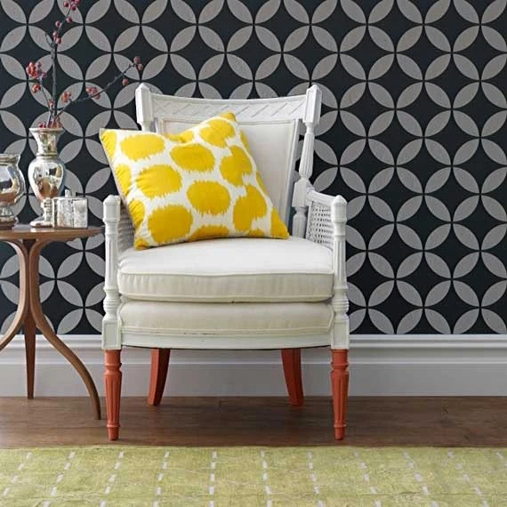 Endless Moorish Circles Moroccan Stencil - Image 5