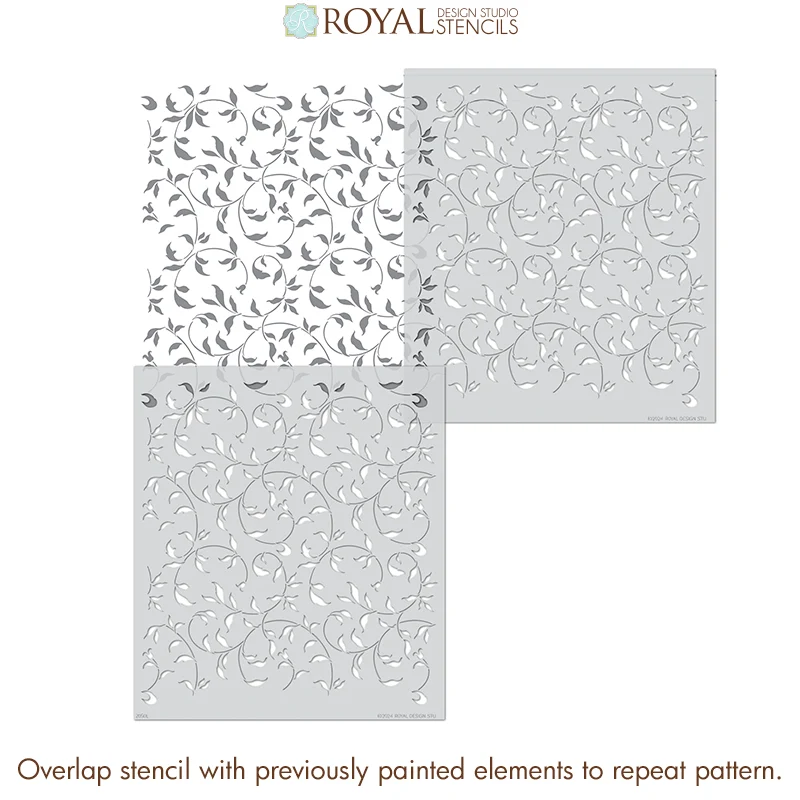 Endless Vine Wall Stencil - Image 7
