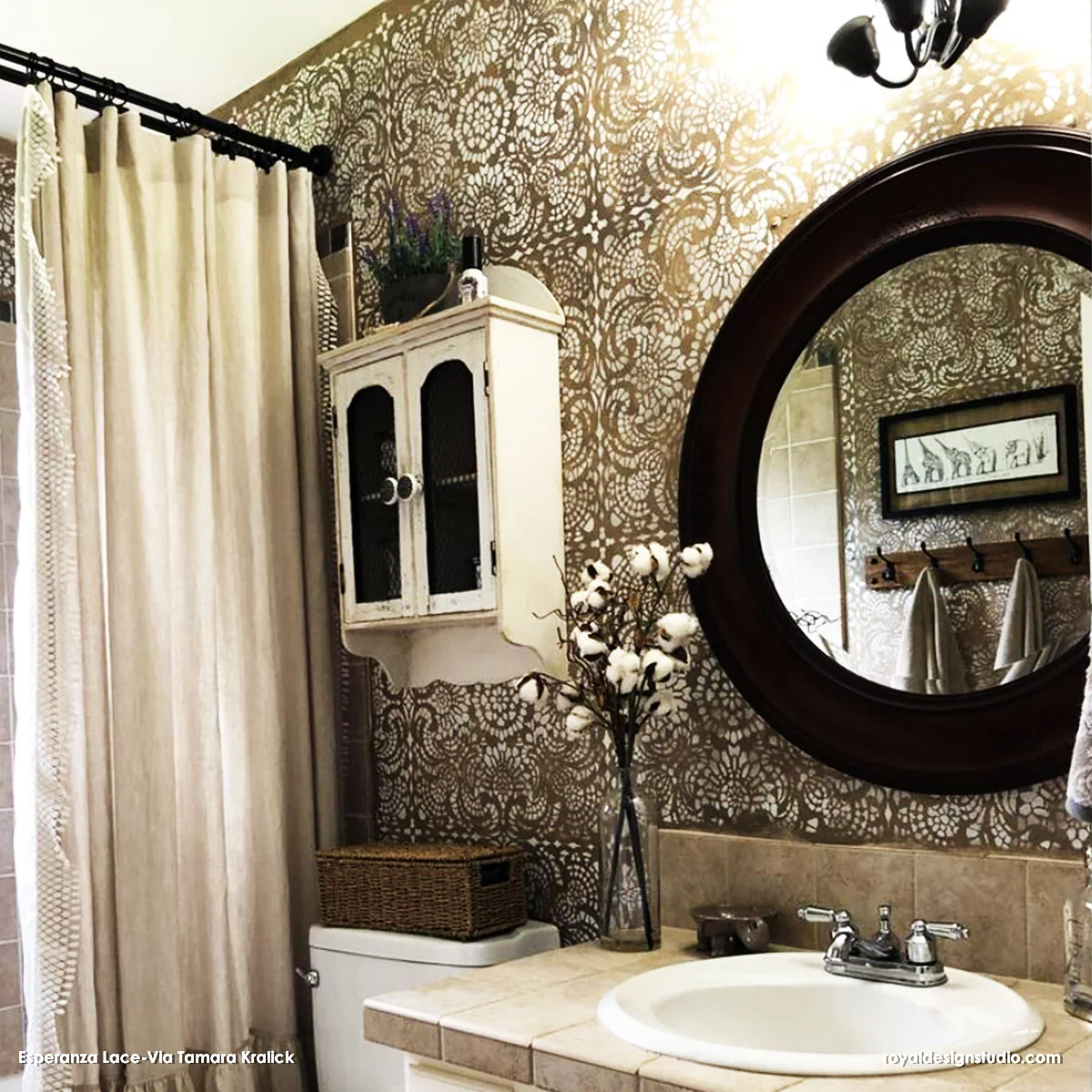 Esperanza Lace Tile Stencil - Image 22