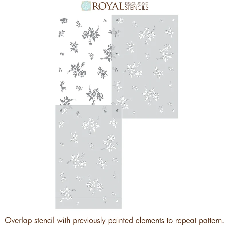 Field Flowers Wall Stencil - Image 7