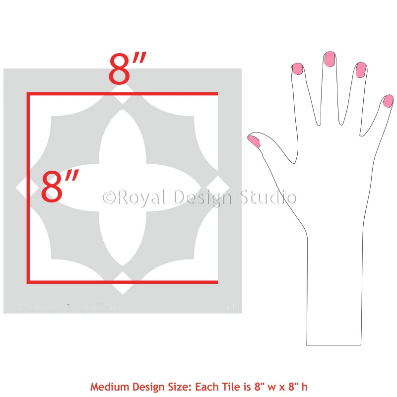 Finley Tile Stencil - Image 5