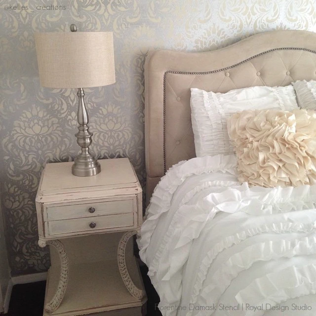 Florentine Damask Wall Stencil - Image 2