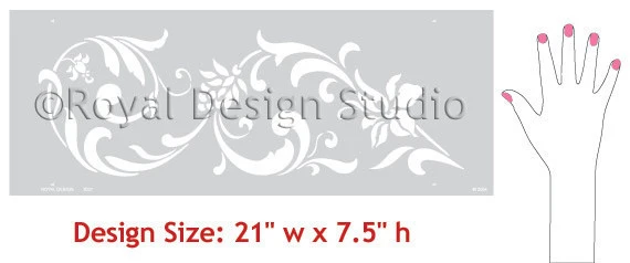 Flourish Border Stencil - Image 4