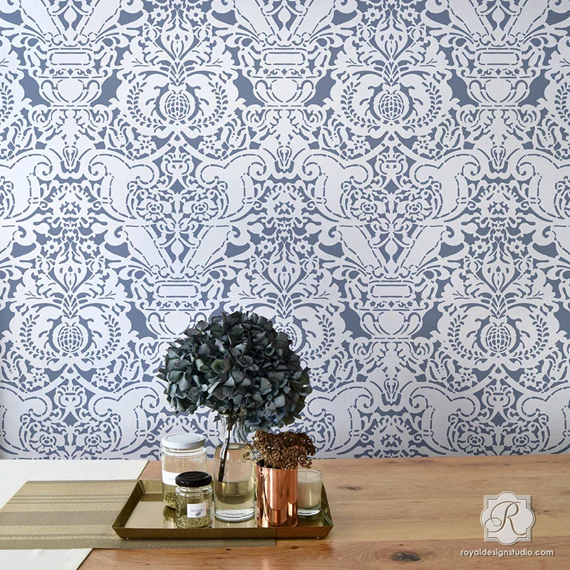 Fortuny Damask Wall Stencil - Image 4