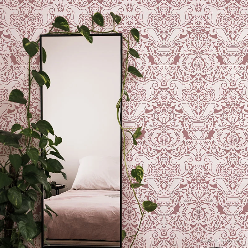 Fortuny Damask Wall Stencil - Image 7