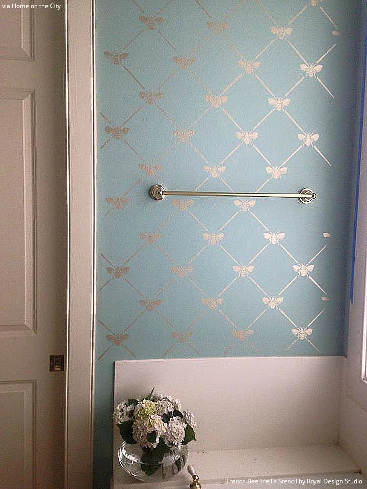 French Bee Trellis Stencil - Image 26