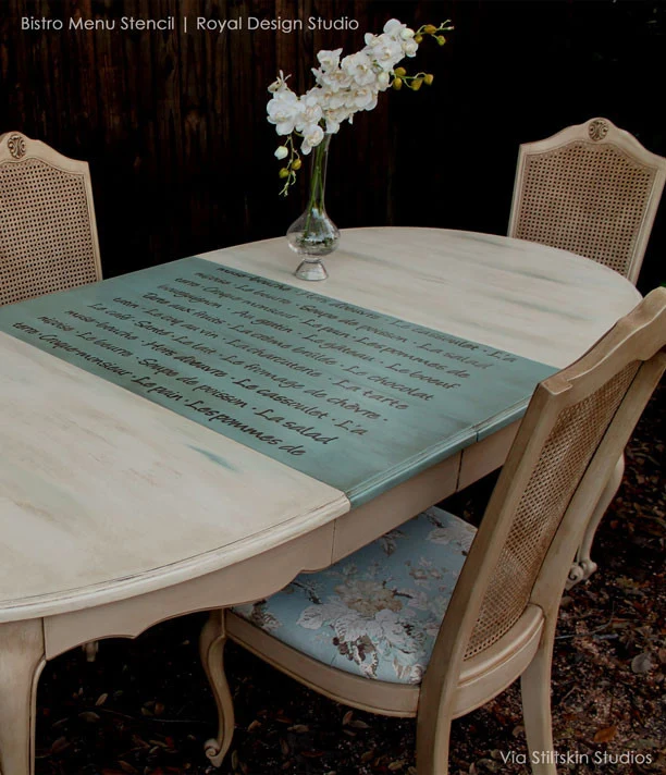 French Menu Lettering Stencil - Image 4