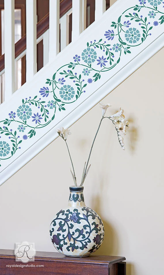 Gota Embroidery Indian Border Stencil - Image 3